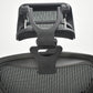 【中古】ハーマンミラー　アーロンチェア　Bサイズ　フル装備　ランバーサポート　昇降ガス新品　ヘッドレスト（社外品）ブラック　2026080402【中古オフィス家具】