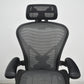 【中古】ハーマンミラー　アーロンチェア　Bサイズ　フル装備　ポスチャーフィット（パッド新品）ウェーブメッシュ　ヘッドレスト（社外品）グレー　2026080403【中古オフィス家具】