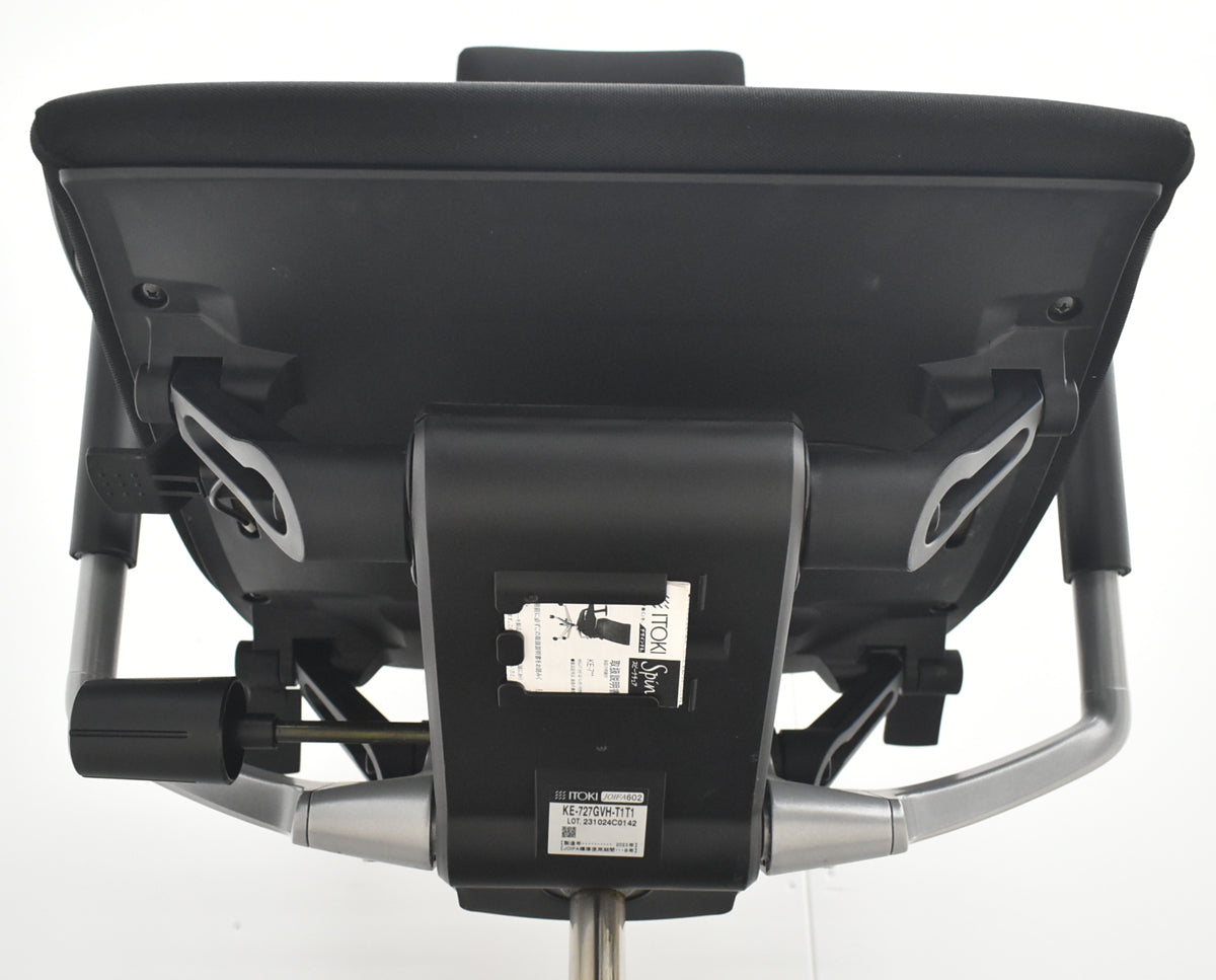 【中古】イトーキ　スピーナ　エクストラハイバック（可動ヘッドレスト）可動肘　アクティブランバーサポート　2023年製　ブラック　2026080405【中古オフィス家具】