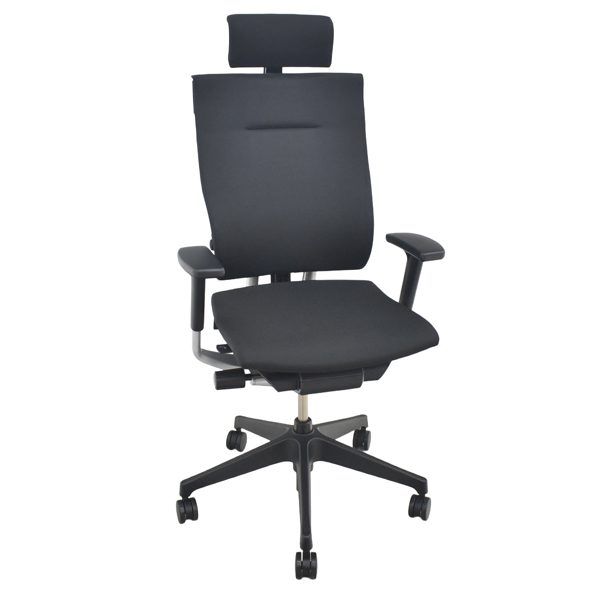 【中古】イトーキ　スピーナ　エクストラハイバック（可動ヘッドレスト）可動肘　アクティブランバーサポート　2023年製　ブラック　2026080405【中古オフィス家具】