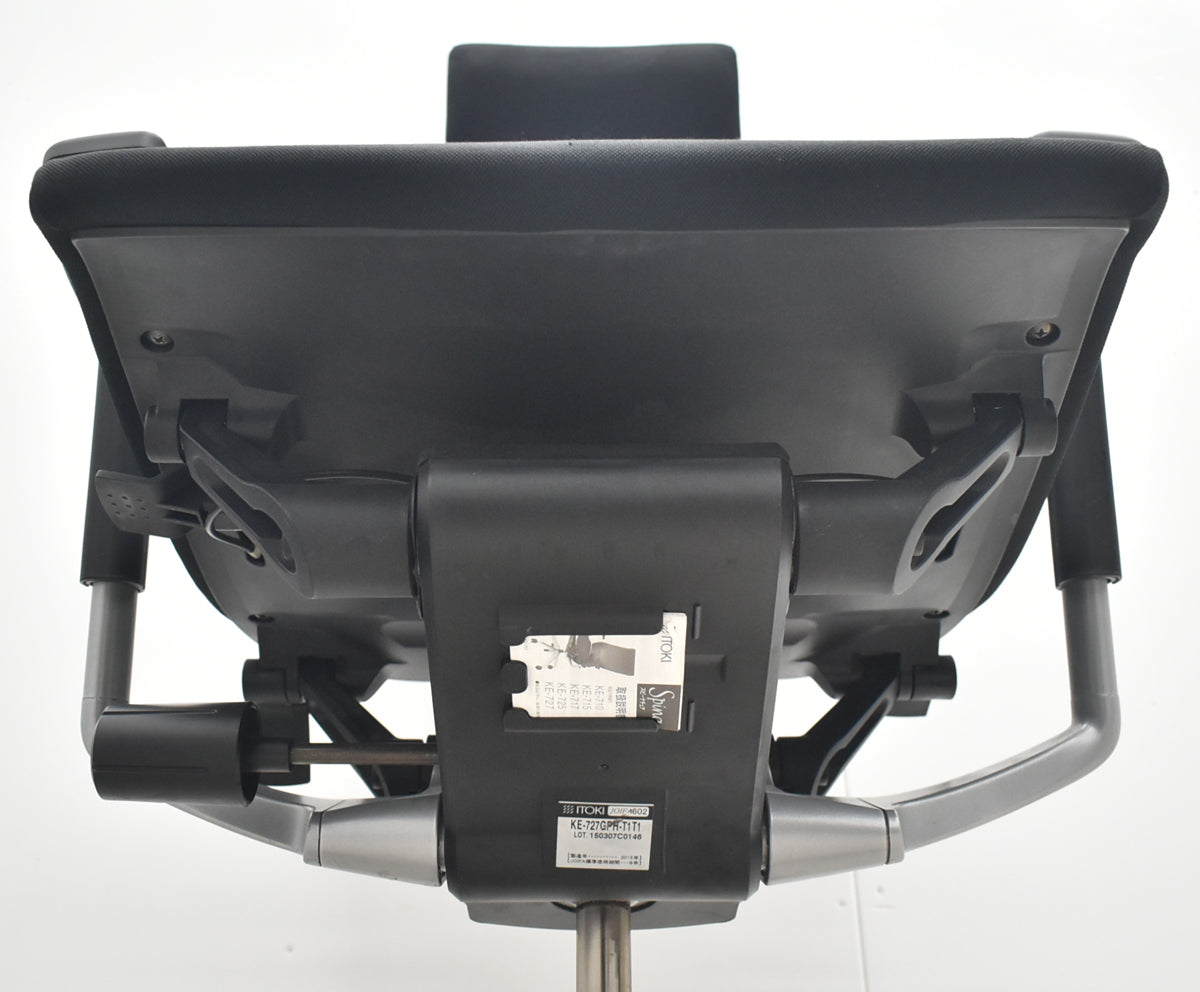 【中古】イトーキ　スピーナ　エクストラハイバック（可動ヘッドレスト）可動肘　アクティブランバーサポート　ハンガー　ブラック　2026080406【中古オフィス家具】