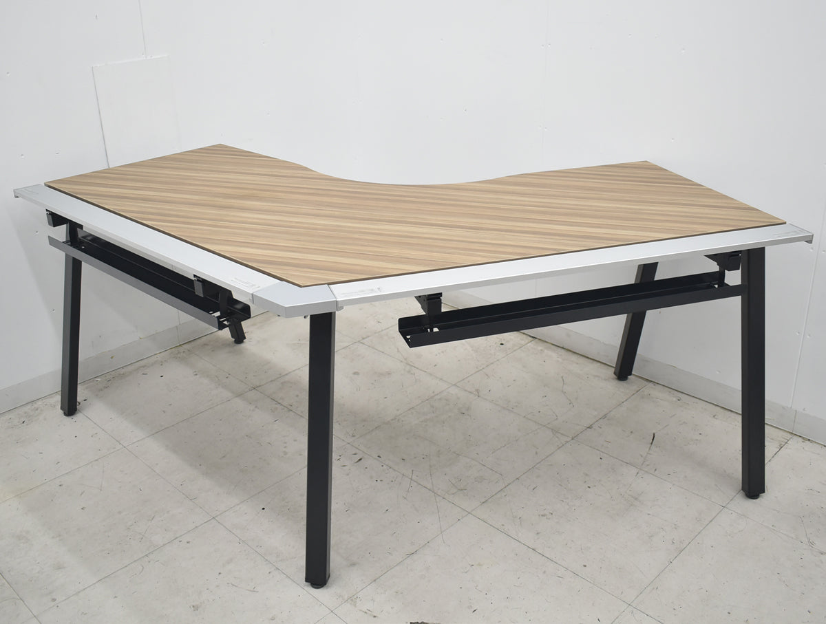 【中古】コクヨ　SAIBI　TX　ブーメランデスク　120°　幅1200　2026080408【中古オフィス家具】