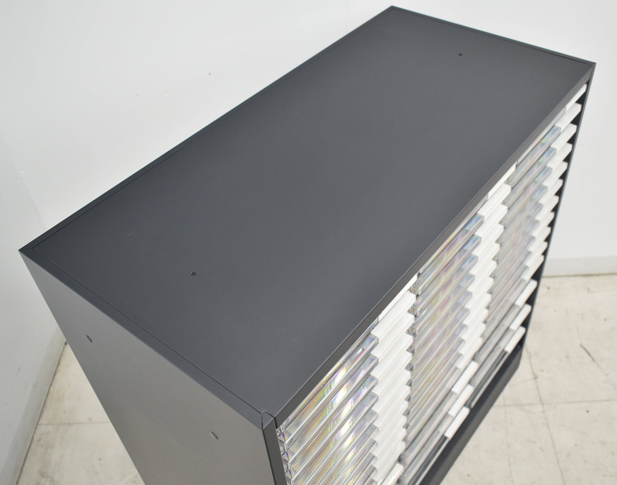【中古】イトーキ　eSキャビネット　クリスタルトレイ　ベース付　A4浅10段　深４段　幅900　2026080501【中古オフィス家具】