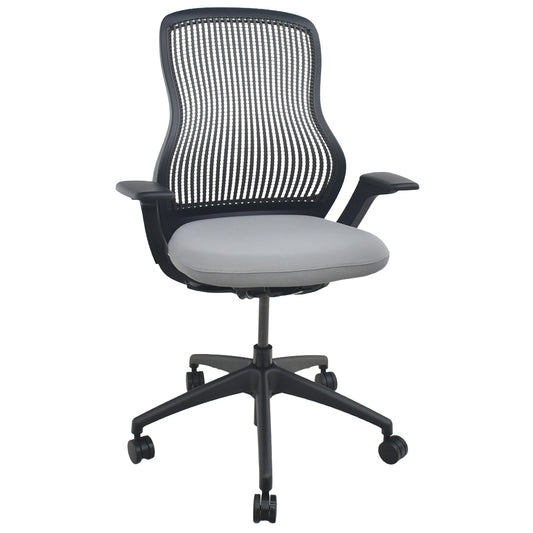 【中古】Knoll　リジェネレーション　可動肘（ハイパフォーマンス肘）ダイナミックサスペンション　グレー　2026080702【中古オフィス家具】