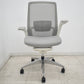 【中古】オカムラ　フィノラ　ハイバック　４Ｄ可動肘　ランバーサポート　ホワイトフレーム　ポリッシュ　2021年製　ライトグレー　2026081008【中古オフィス家具】
