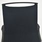【中古】オカムラ　モードチェア　ミドルバック　固定肘　ポリッシュ　ブラック（ヘリンボーン）　2026081802【中古オフィス家具】