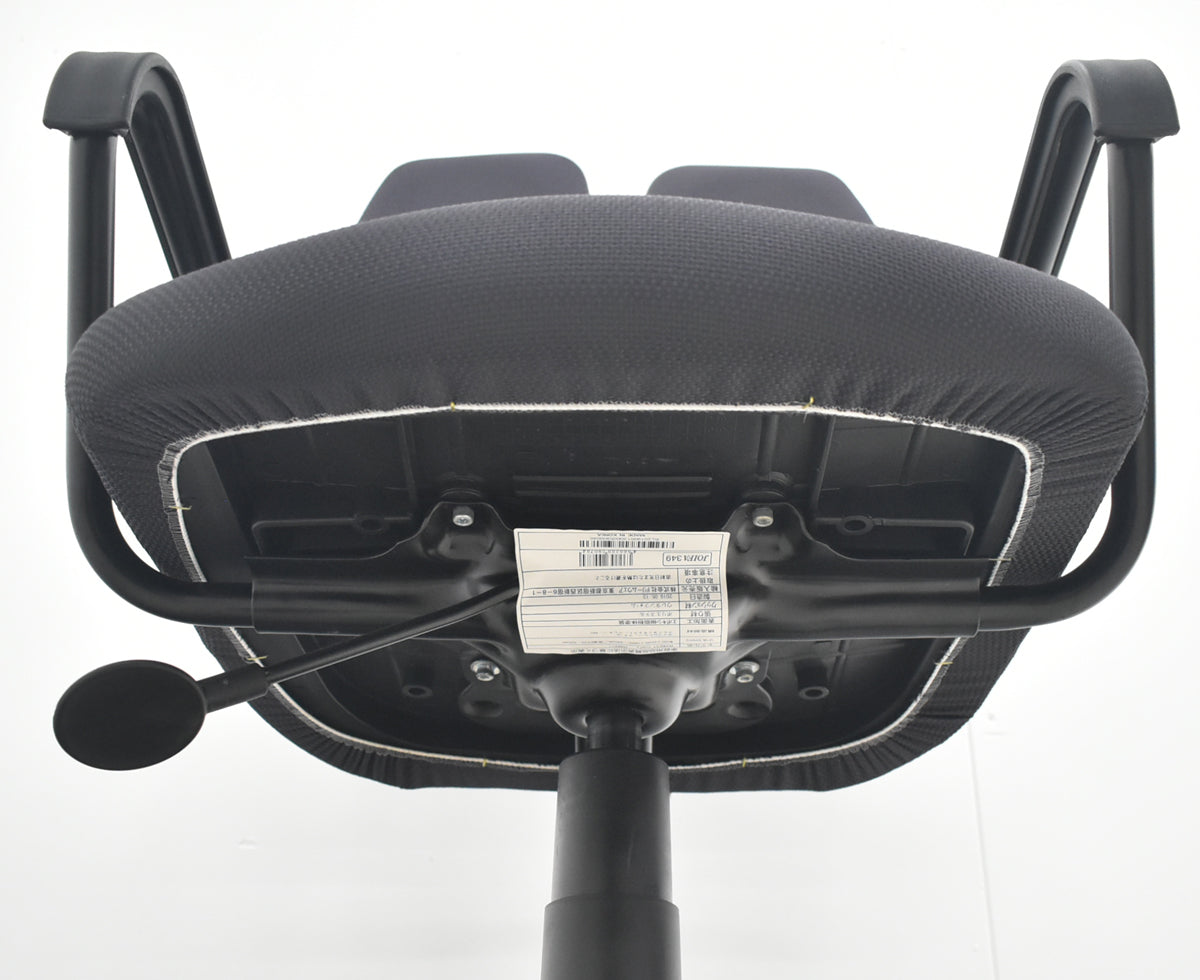 【中古】デュオレスト　コンフィー　DR-260　固定肘　ブラック　2026081906【中古オフィス家具】