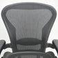 【中古】ハーマンミラー　アーロンチェア　Bサイズ　フル装備　ランバーサポート　ブラック　2026082102【中古オフィス家具】