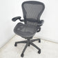 【中古】ハーマンミラー　アーロンチェア　スタンダード　Ｂサイズ　ランバーサポート　ブラック　2026082401【中古オフィス家具】