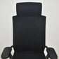 【中古】ウィルクハーン　ON　エクストラハイバック　ヘッドレスト　可動肘　アルミフレーム　ブラック　2026082503【中古オフィス家具】