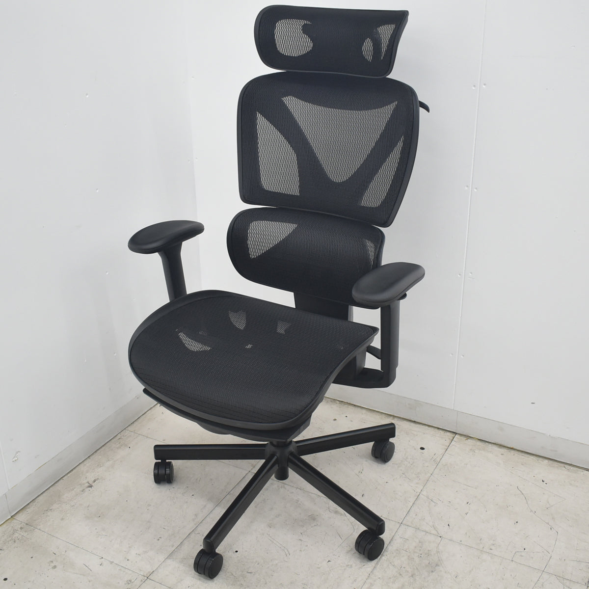 【中古】株式会社COFO（FOS）COFO Chair Pro　ヘッドレスト　フットレスト　ハンガー　ランバーサポート　ウレタンキャスター　ブラック　2026082607【中古オフィス家具】