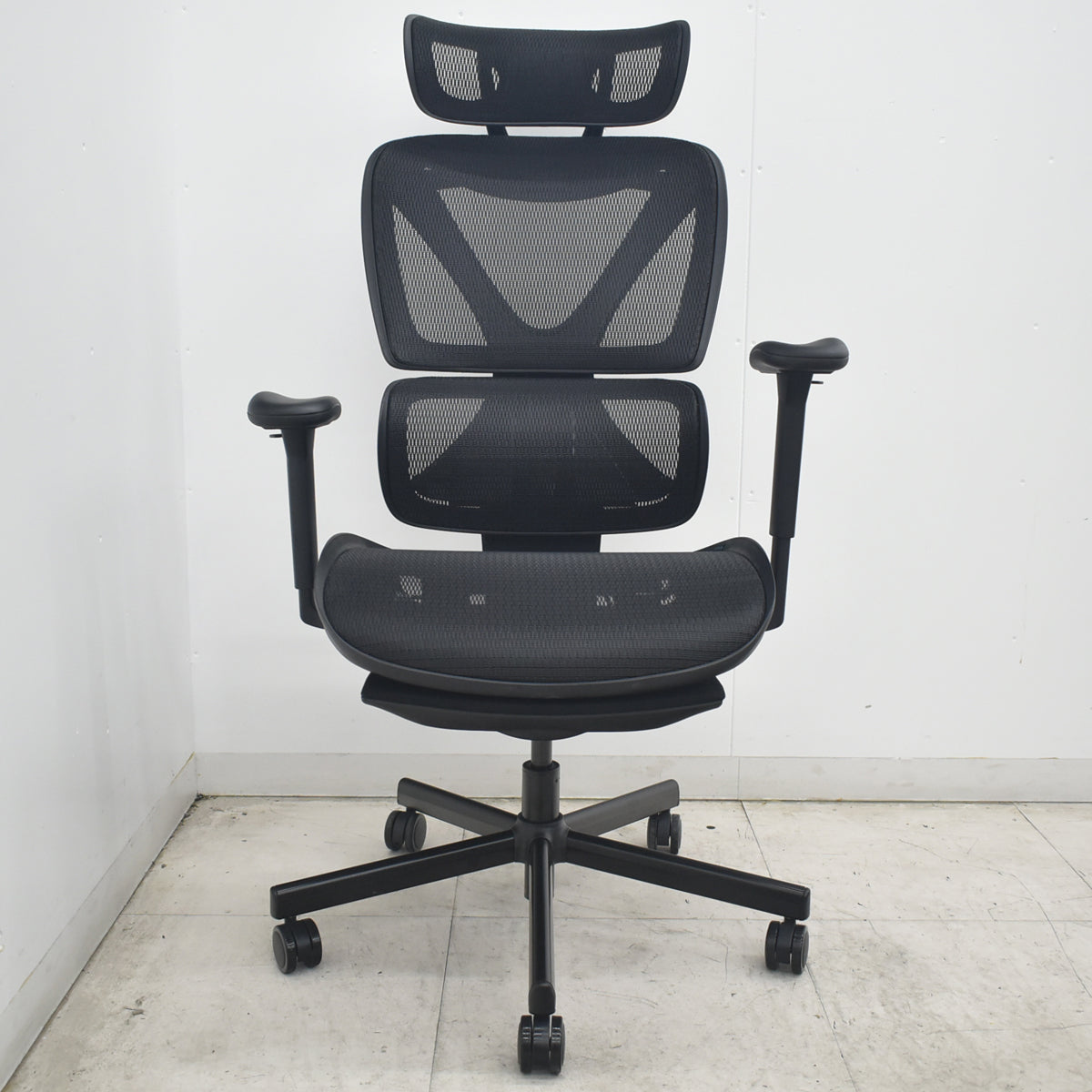 【中古】株式会社COFO（FOS）COFO Chair Pro　ヘッドレスト　フットレスト　ハンガー　ランバーサポート　ウレタンキャスター　ブラック　2026082607【中古オフィス家具】