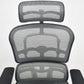 【中古】エルゴヒューマン　プロ　可動肘　ヘッドレスト　ランバーサポート　ナイロンキャスター　ポリッシュ　グレー　2026082701【中古オフィス家具】