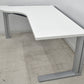 【中古】プラス　XF　L型デスク　引き出し付　ホワイト　幅1650　2026082702【中古オフィス家具】