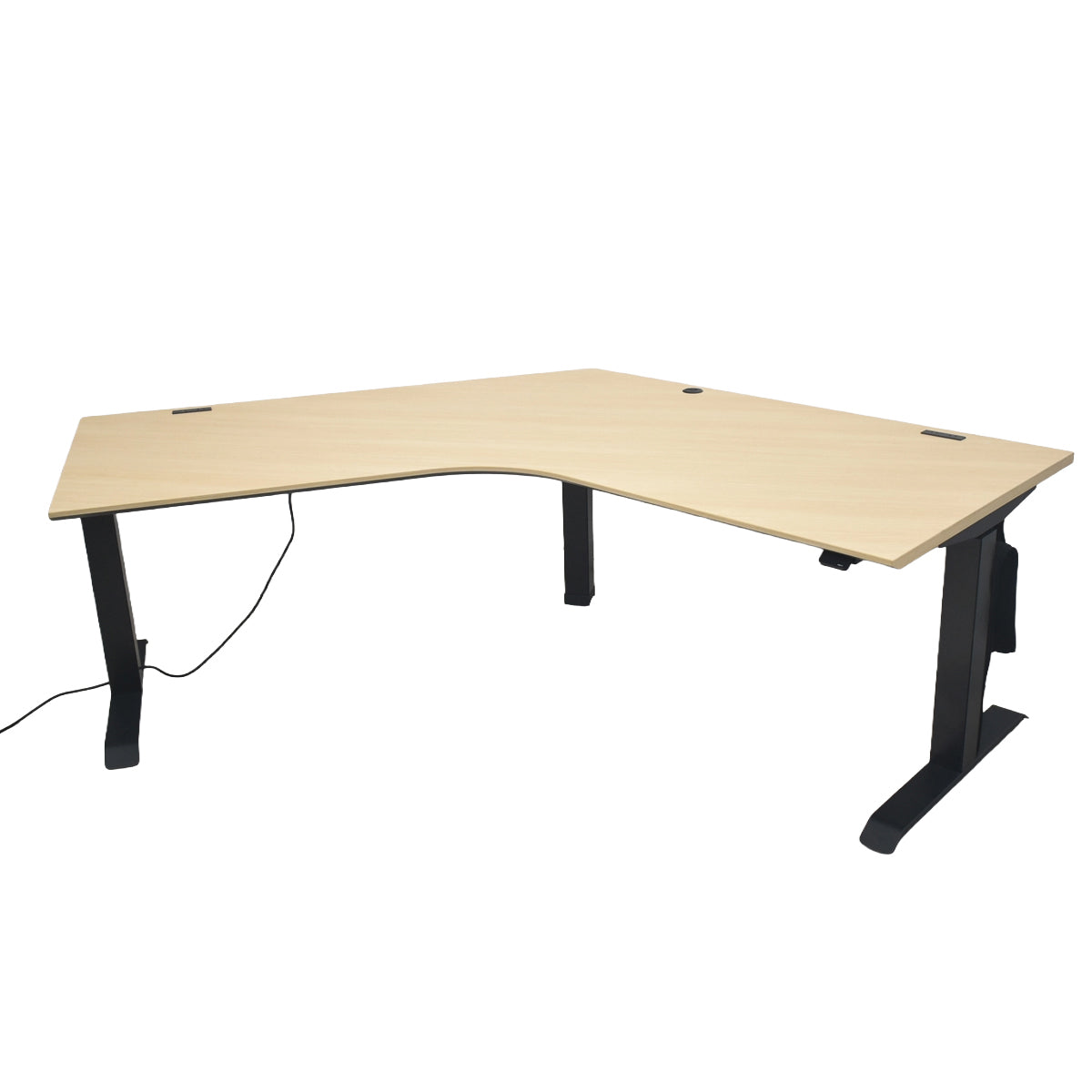 【中古】コクヨ　シークエンス　電動昇降ブーメランデスク　120°2021年製　幅1350　2026090203【中古オフィス家具】