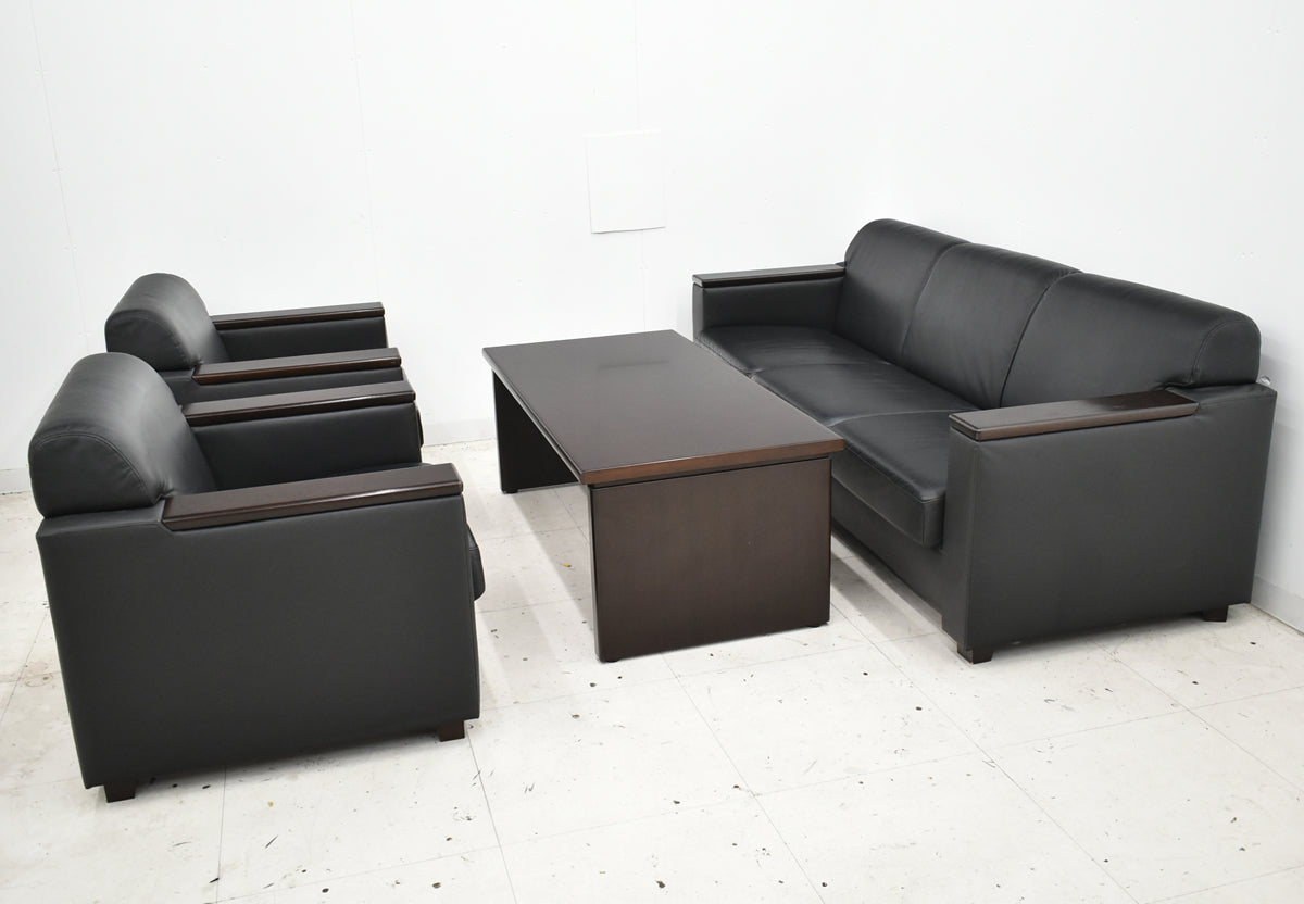 【中古】コクヨ　リアクト 応接４点セット　幅1975　2026091202【中古オフィス家具】
