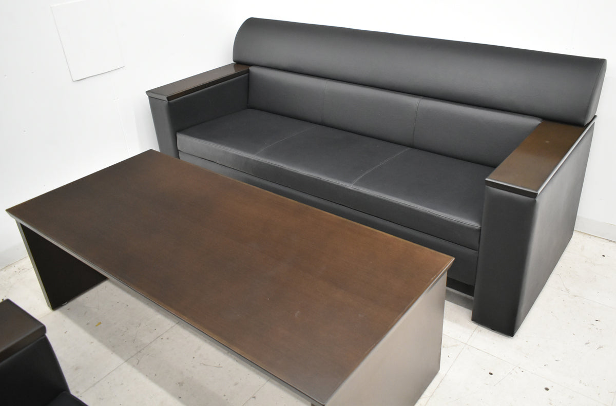 【中古】ウチダ　RS-48N2シリーズ 応接４点セット　幅1860　2026091401【中古オフィス家具】