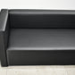 【中古】東洋工芸？＋ライオン事務器　応接４点セット　ブラック　幅1740　2026091403【中古オフィス家具】
