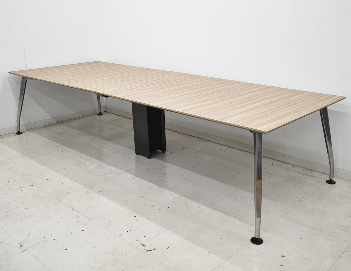 【中古】コクヨ　SAIBI　大型会議テーブル　ポリッシュ　配線ダクト付　幅3200　2026091504【中古オフィス家具】