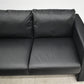【中古】AIDEC　高級応接４点セット　総革張り　ブラック　幅1950　2026091601【中古オフィス家具】