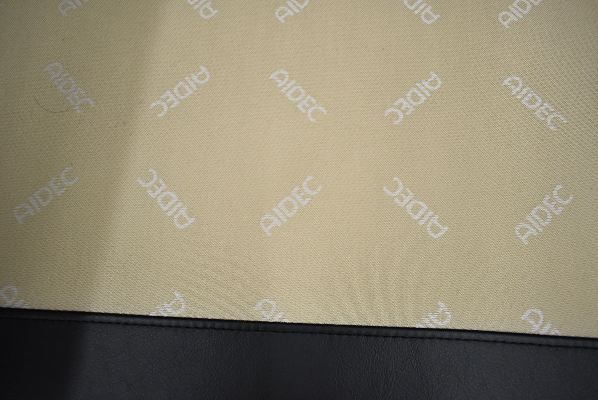 【中古】AIDEC　高級応接４点セット　総革張り　ブラック　幅1950　2026091601【中古オフィス家具】
