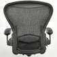 【中古】ハーマンミラー　アーロンチェア　スタンダード　Ｂサイズ　ランバーサポート　昇降ガス新品　ブラック　2026091602【中古オフィス家具】