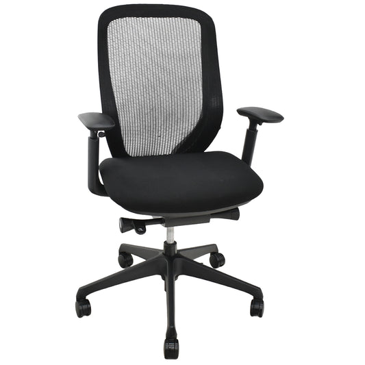 【中古】オカムラ　シルフィー　ハイバック　可動肘　バックカーブアジャスト　前傾機能　ブラック　2026091701【中古オフィス家具】