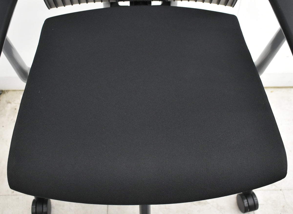 【中古】イトーキ　スピーナ　固定肘　アクティブランバーサポート　エラストマーバック　ブラック　2026091703【中古オフィス家具】