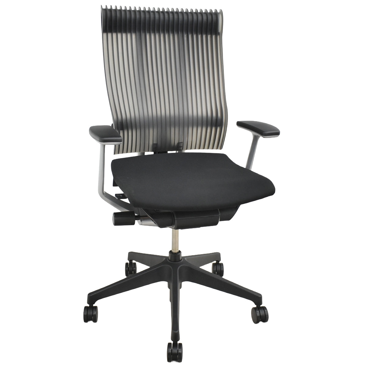 【中古】イトーキ　スピーナ　固定肘　アクティブランバーサポート　エラストマーバック　ブラック　2026091703【中古オフィス家具】