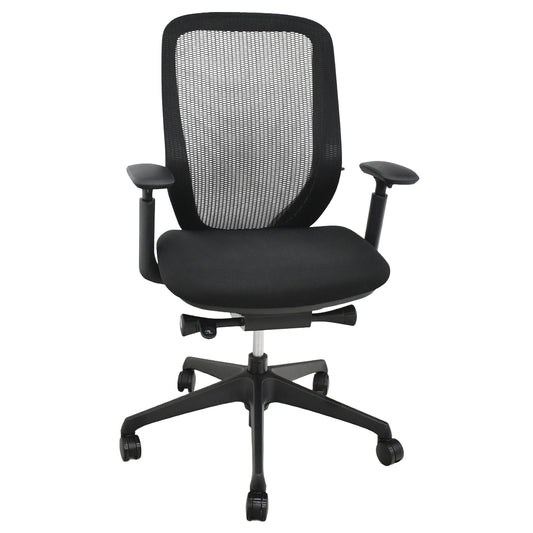 【中古】オカムラ　シルフィー　ハイバック　可動肘　バックカーブアジャスト　前傾機能　ブラック　2026092403【中古オフィス家具】