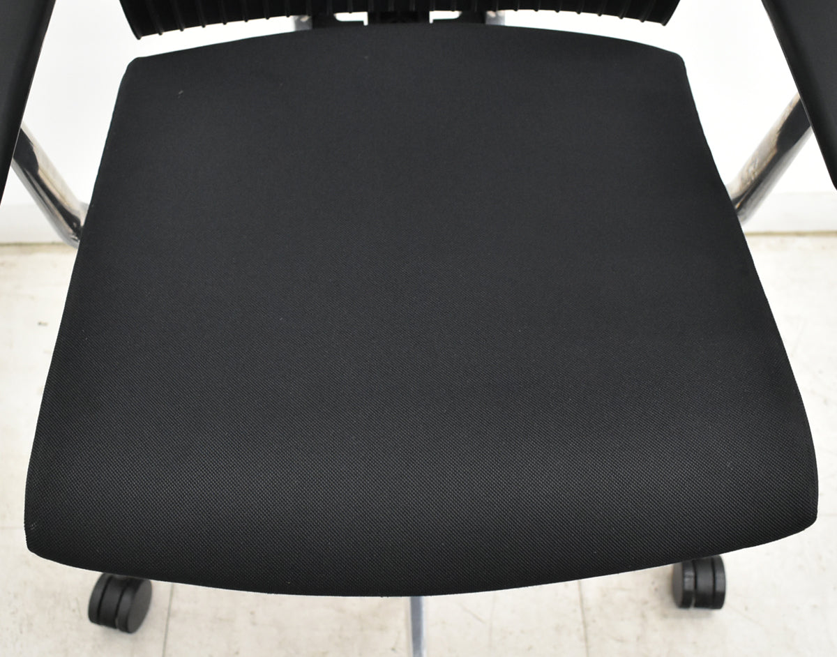 【中古】イトーキ　スピーナ　固定肘　アクティブランバーサポート　エラストマーバック　ポリッシュ　ブラック　2026092502【中古オフィス家具】