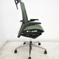 【中古】オカムラ　フィノラ　エクストラハイバック　可動ヘッドレスト　４Ｄ可動肘　ハンガー　ポリッシュ　2020年製　ダークグリーン　2026092802【中古オフィス家具】