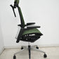 【中古】オカムラ　フィノラ　エクストラハイバック　可動ヘッドレスト　４Ｄ可動肘　ハンガー　ポリッシュ　ダークグリーン　2026092803【中古オフィス家具】