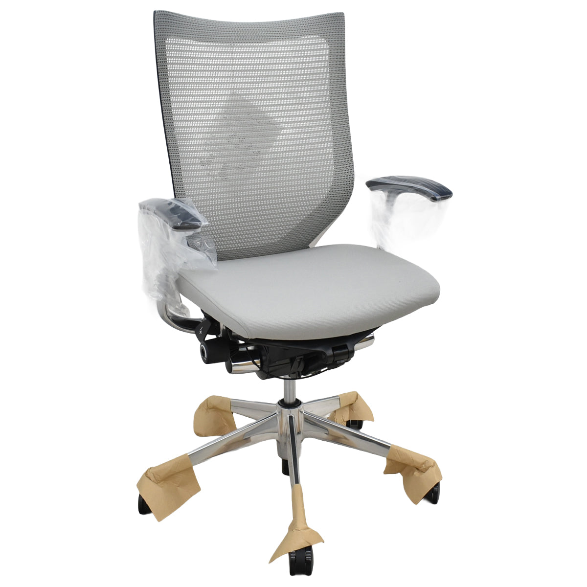 【中古】[新品未使用品]オカムラ　バロン　ハイバック　固定肘　ポリッシュ　2026092903【中古オフィス家具】