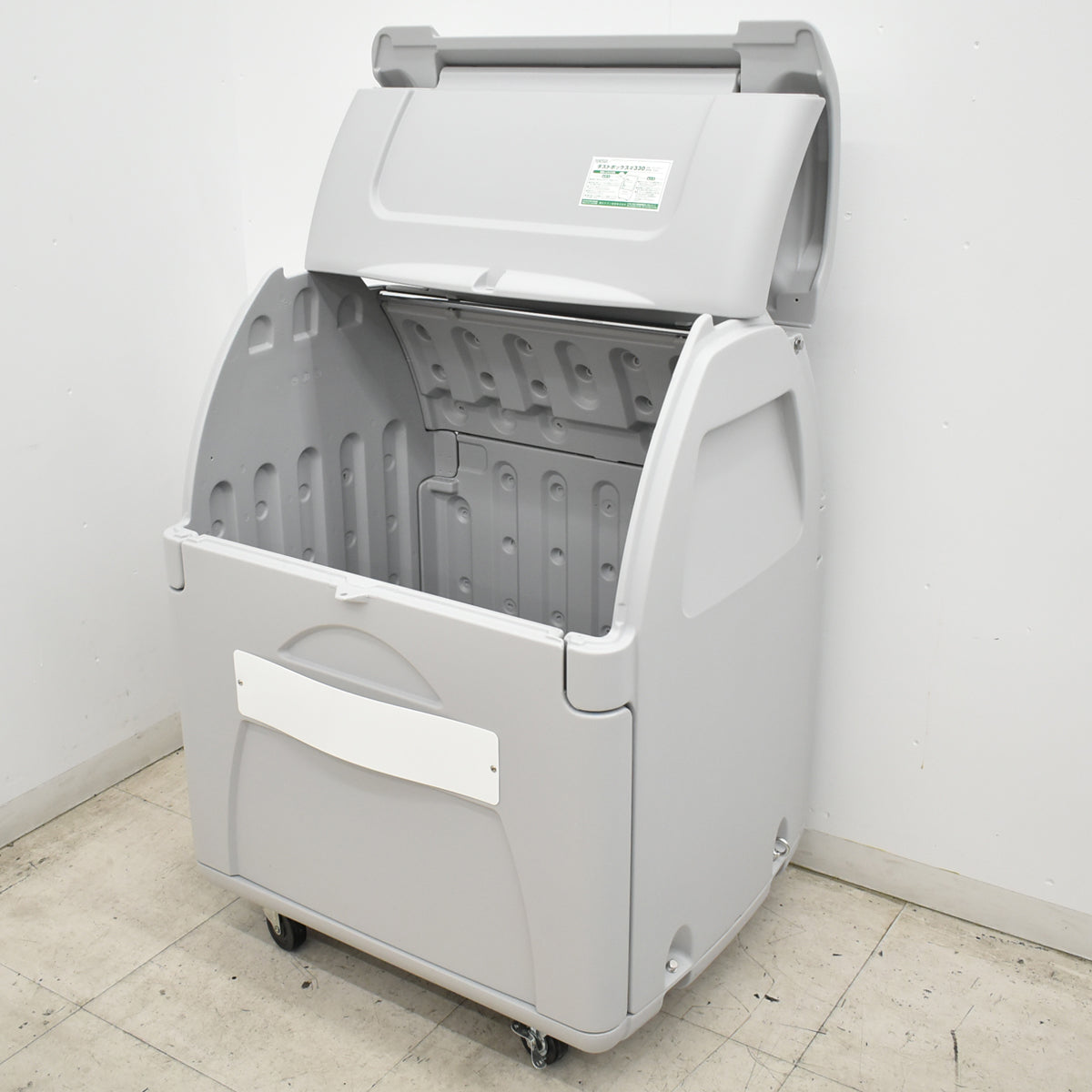 【中古】[新品未使用品]オカムラ　定置式保管庫　ダストボックス　ゴミ箱　キャスター付　2026093005【中古オフィス家具】