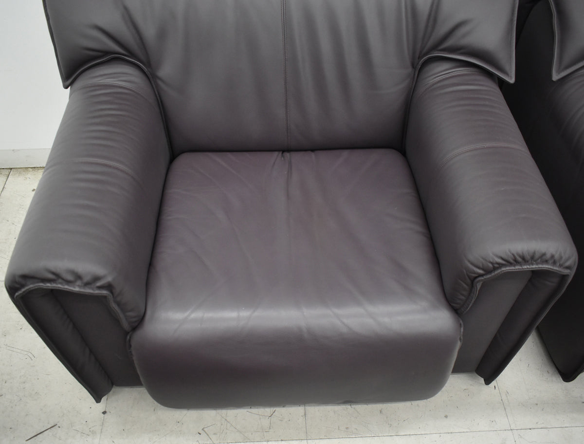 【中古】天童木工　高級応接８点セット　総革張り　2026100801【中古オフィス家具】