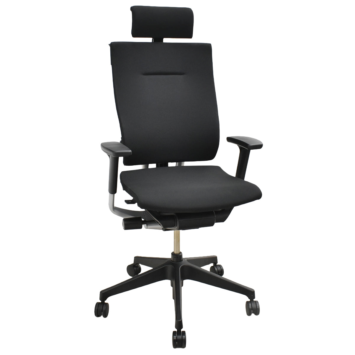 【中古】イトーキ　スピーナ　可動式ヘッドレスト　可動肘　アクティブランバーサポート　2020年製　ハンガー　ブラック　2026101004【中古オフィス家具】