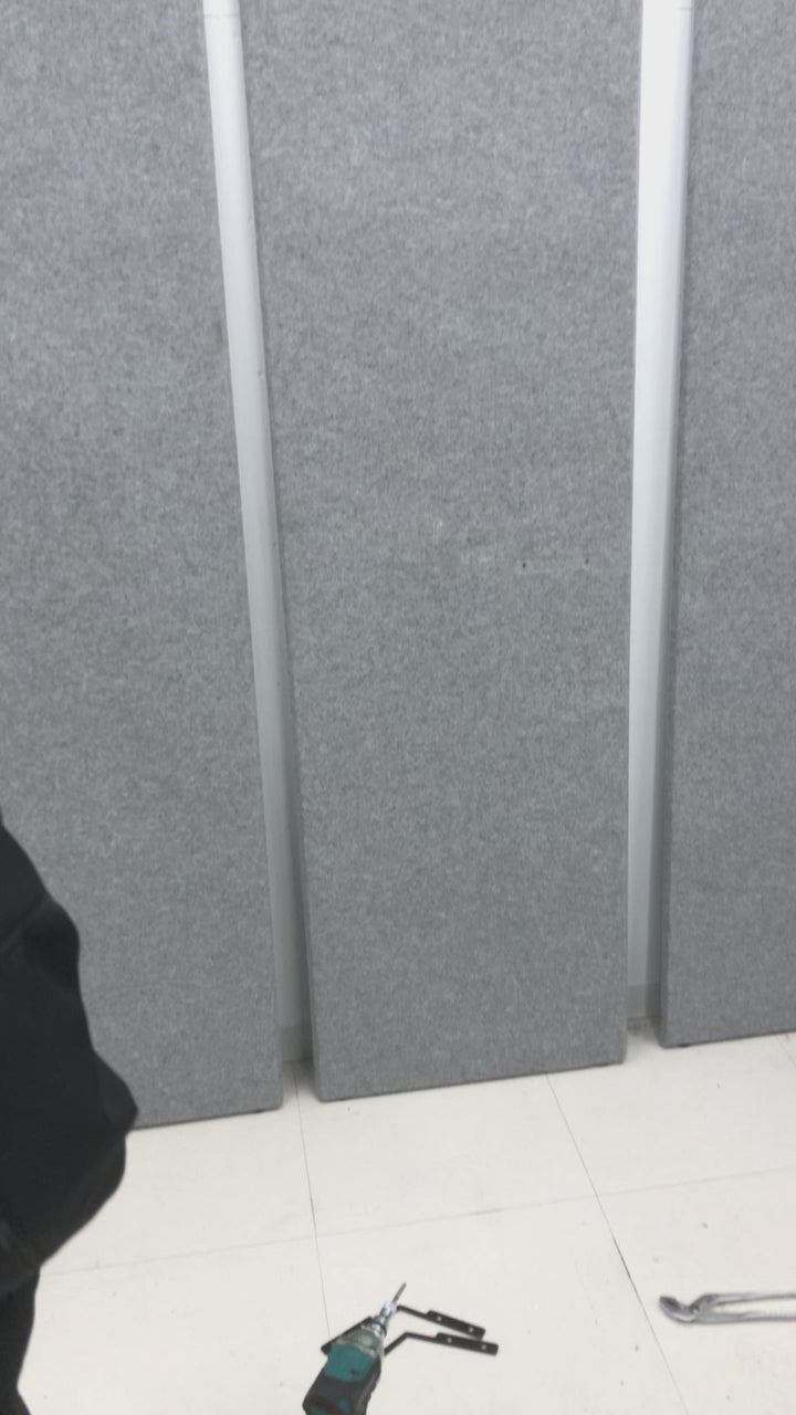 中古】オカムラ ドレープ ソロワークスペース（ペンタ）天板高さ