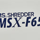 明光商会　シュレッダー　MSX-F65　W500　2023050104【中古オフィス家具】【中古】