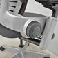 スチールケース　リープ Ｖ２　3Dニットタイプ プラチナフレーム　ランバーサポート　可動肘（新型肘パット）USモデル　2021080401【中古オフィス家具】【中古】