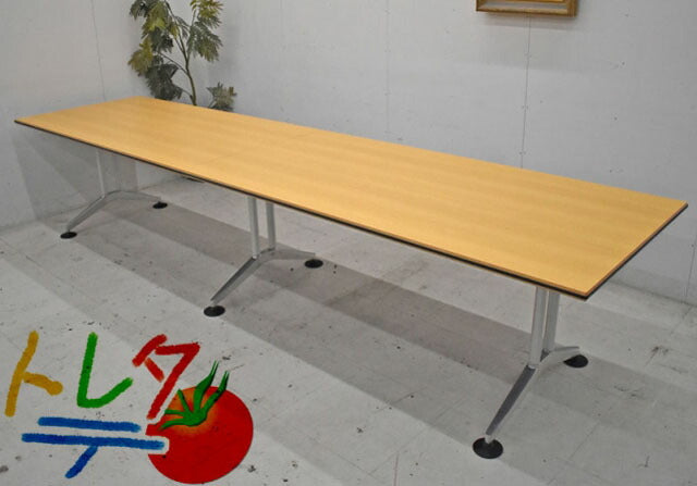ウィルクハーン　ロゴン　大型会議テーブル　W3600　2022051104【中古オフィス家具】【中古】