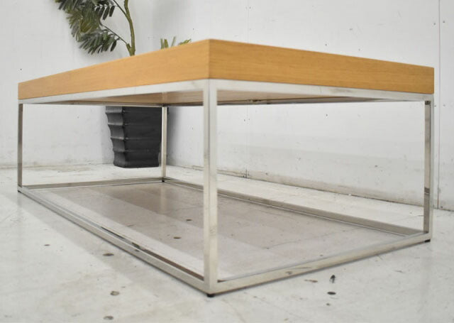 メーカー不明　センターテーブル　ローテーブル　W1200　2022070702【中古オフィス家具】【中古】