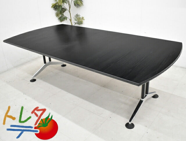 ウィルクハーン　ロゴン　大型ミーティングテーブル W2400　2020040402【中古オフィス家具】【中古】